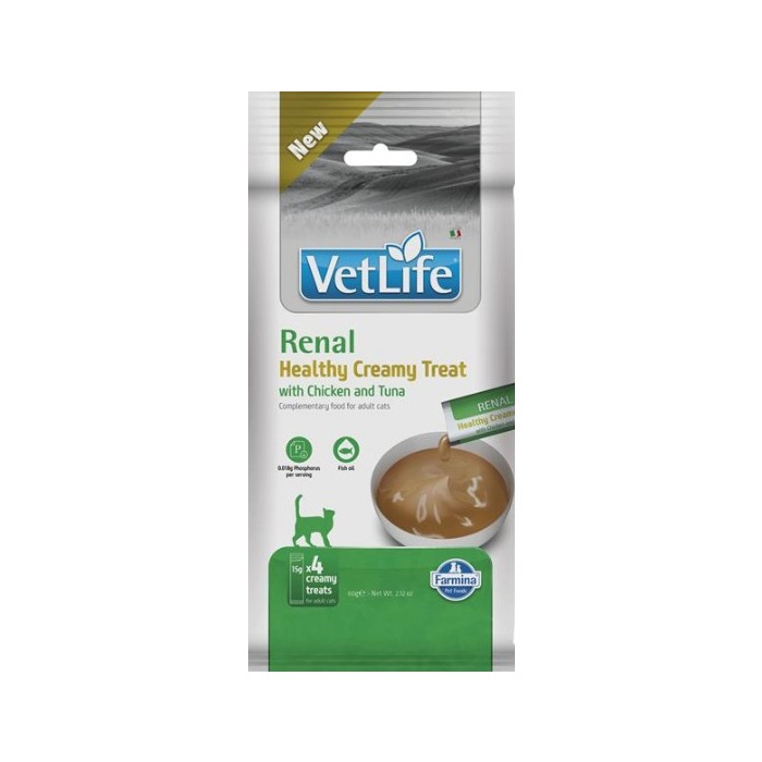 Pamlsok Farmina Creamy Vet Life Cat Renal with Chicken & Tuna 60 g